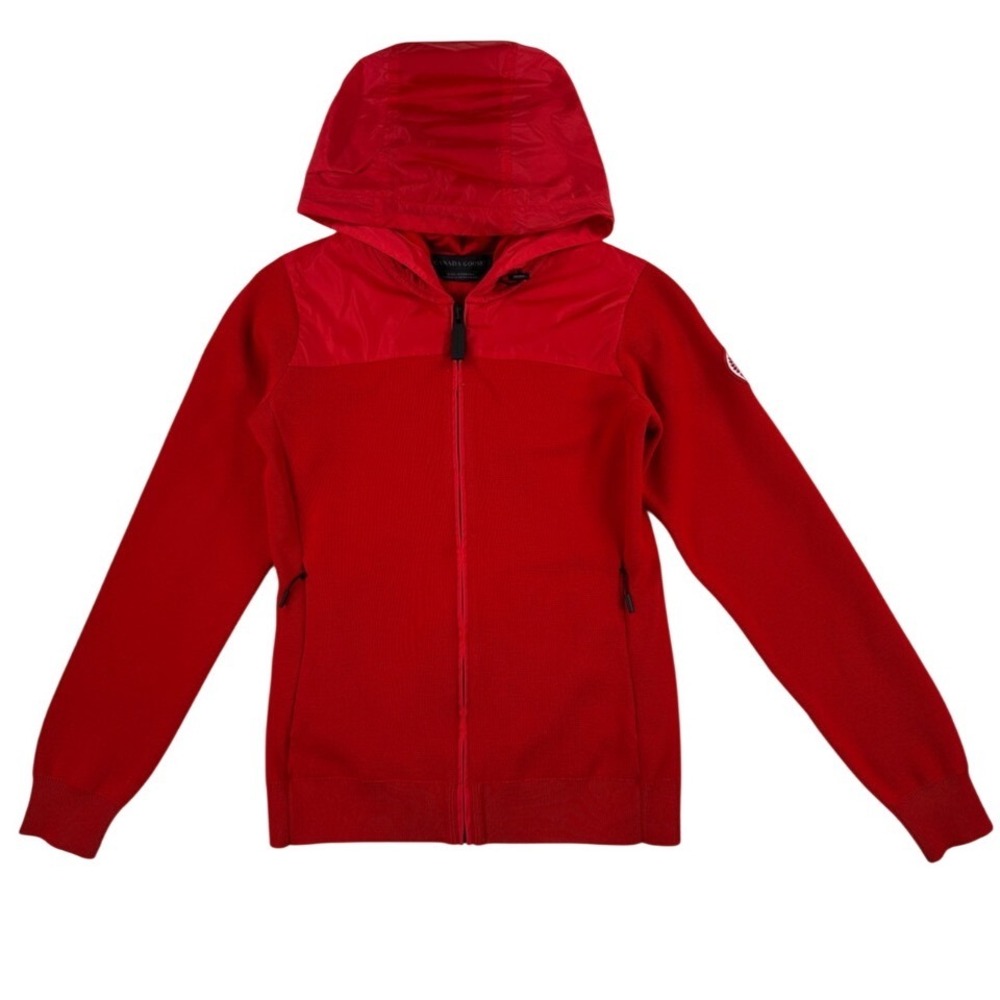 Canada Goose Windbridge Merino Wool Hoodie Women's XS Red